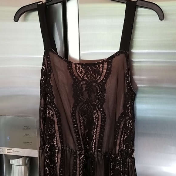 💕ADELYN RAE💕 Sleeveless Black Lace Maxi Dress Small S NWT - Picture 2 of 12